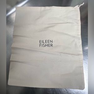 Eileen Fisher Organic Cotton Dust Cinch Sack Bag 11 1/2 x 13 1/2 - EUC